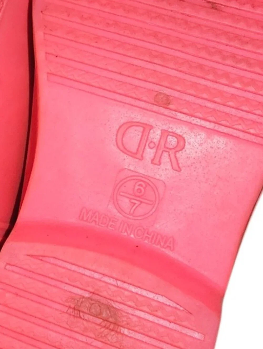 Dakota Ridge Girls' Coral Pink Waterproof Pull-On Rain Boots
